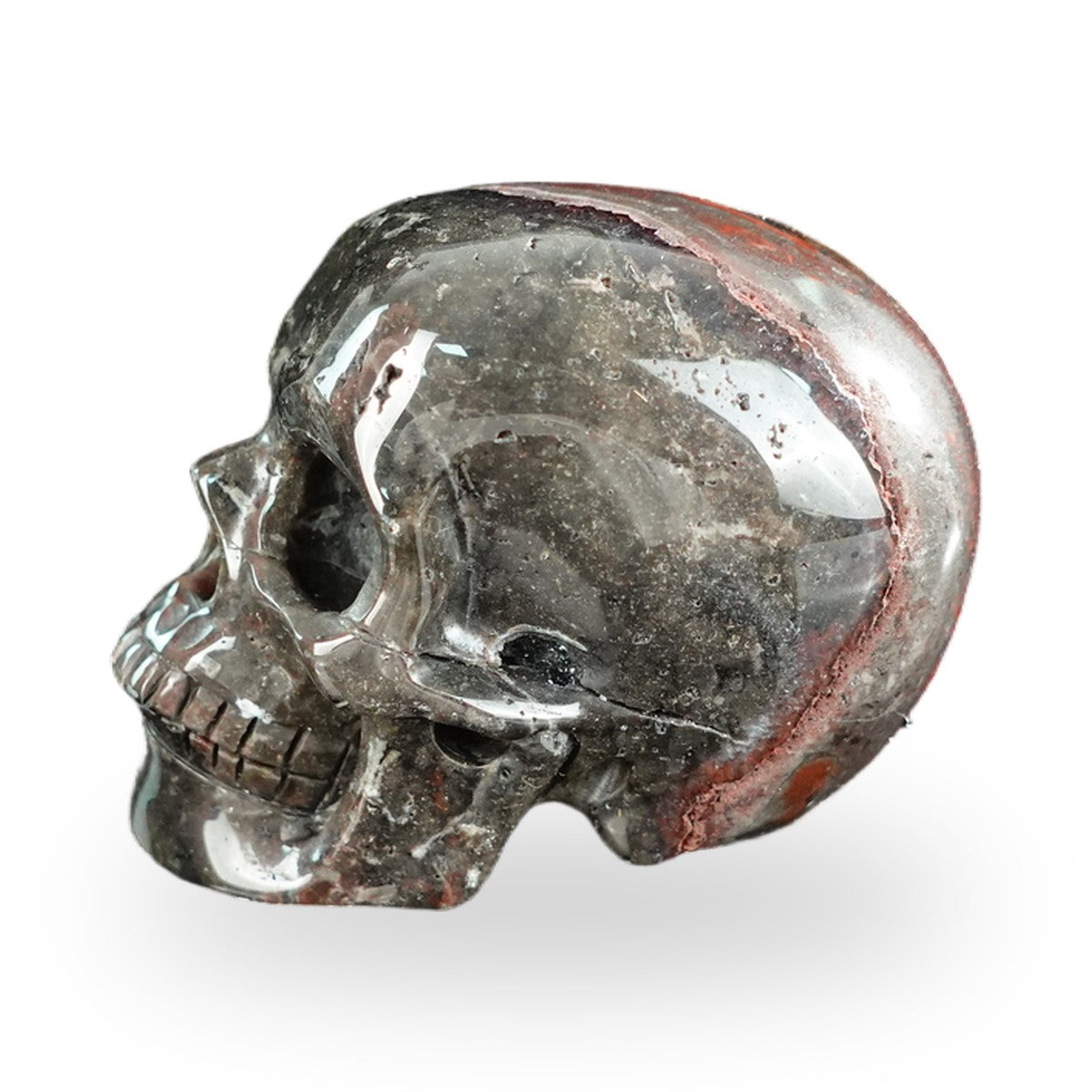 Red Crazy Lace Agate crystal skull 2.2" SKH20RC19 photo 6