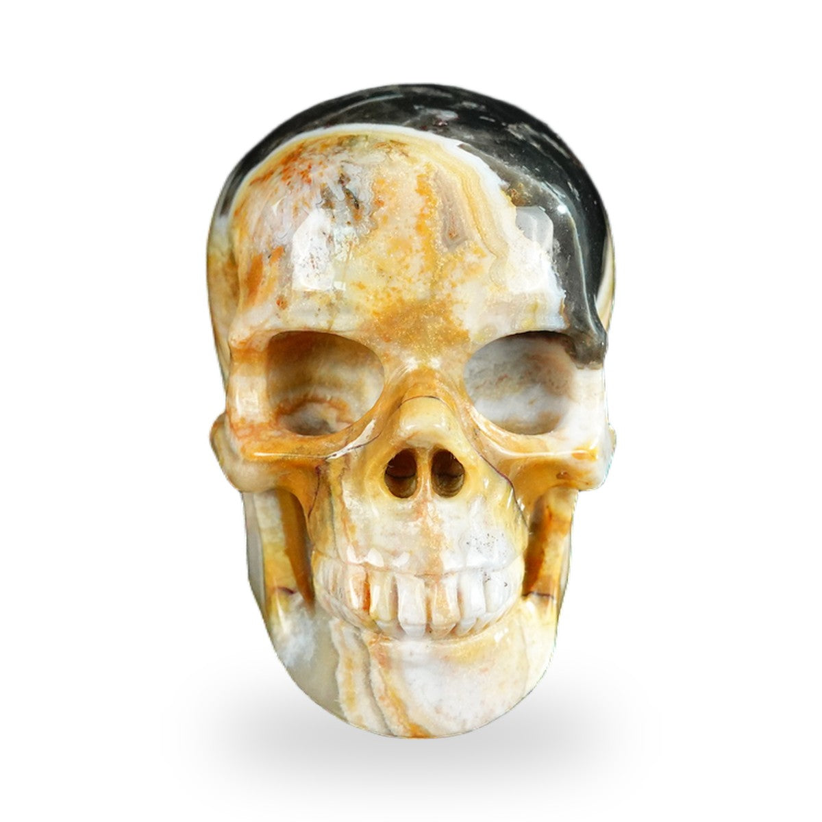 Red Crazy Lace Agate crystal skull 2.2" SKH20RC20 photo 1