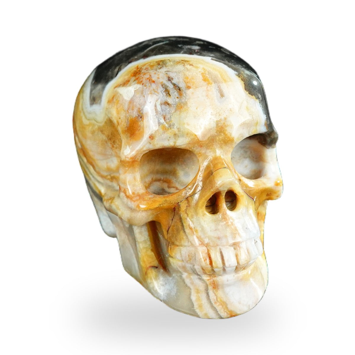 Red Crazy Lace Agate crystal skull 2.2" SKH20RC20 photo 2