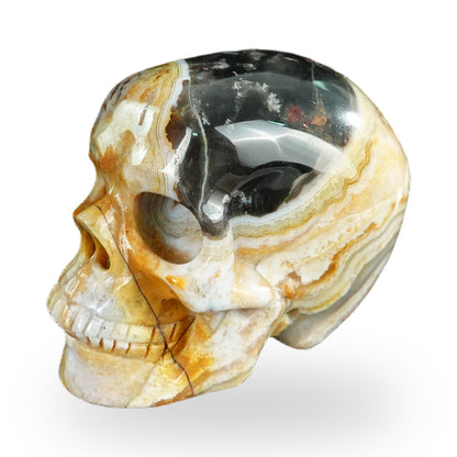 Red Crazy Lace Agate crystal skull 2.2" SKH20RC20 photo 7