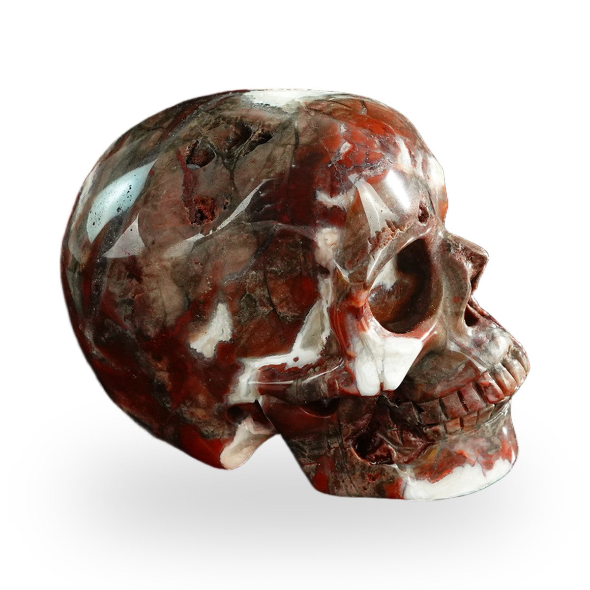 Red Crazy Lace Agate crystal skull 3" SKH30RC02 photo 5