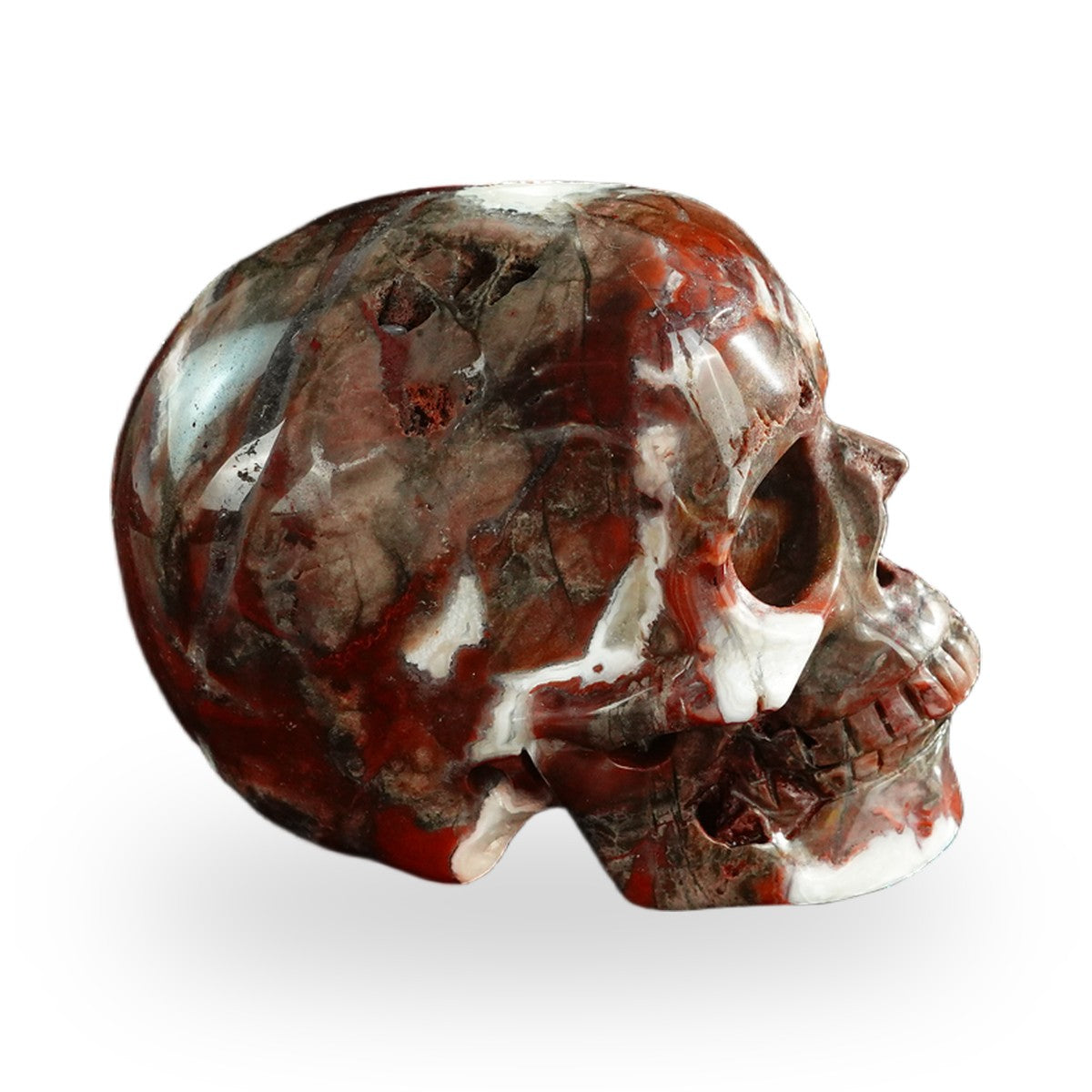 Red Crazy Lace Agate crystal skull 3" SKH30RC02 photo 6