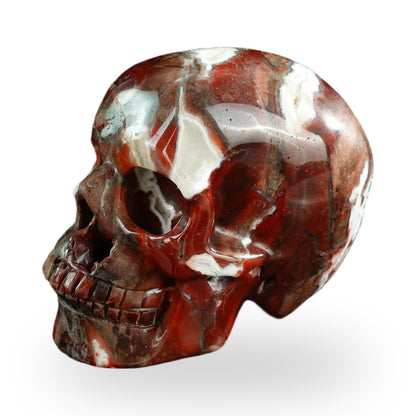 Red Crazy Lace Agate crystal skull 3" SKH30RC02 photo 8