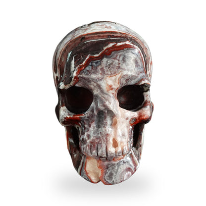 Red Crazy Lace Agate crystal skull 3" SKH30RC04 photo 1