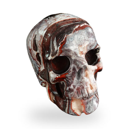Red Crazy Lace Agate crystal skull 3" SKH30RC04 photo 2