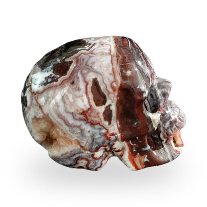 Red Crazy Lace Agate crystal skull 3" SKH30RC04 photo 5