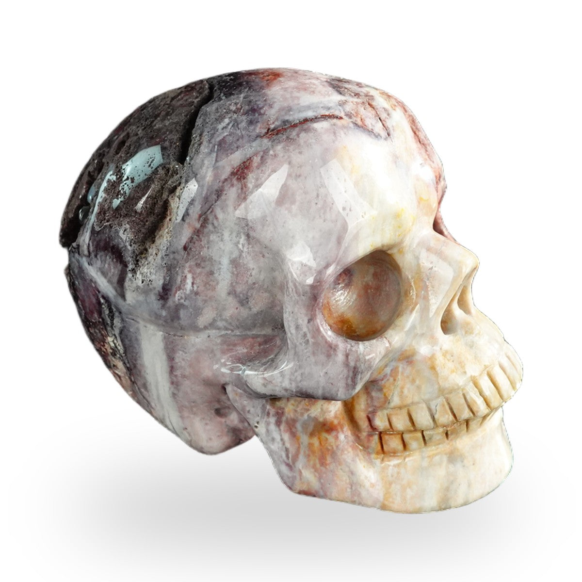 Red Crazy Lace Agate crystal skull 3" SKH30RC05 photo 4