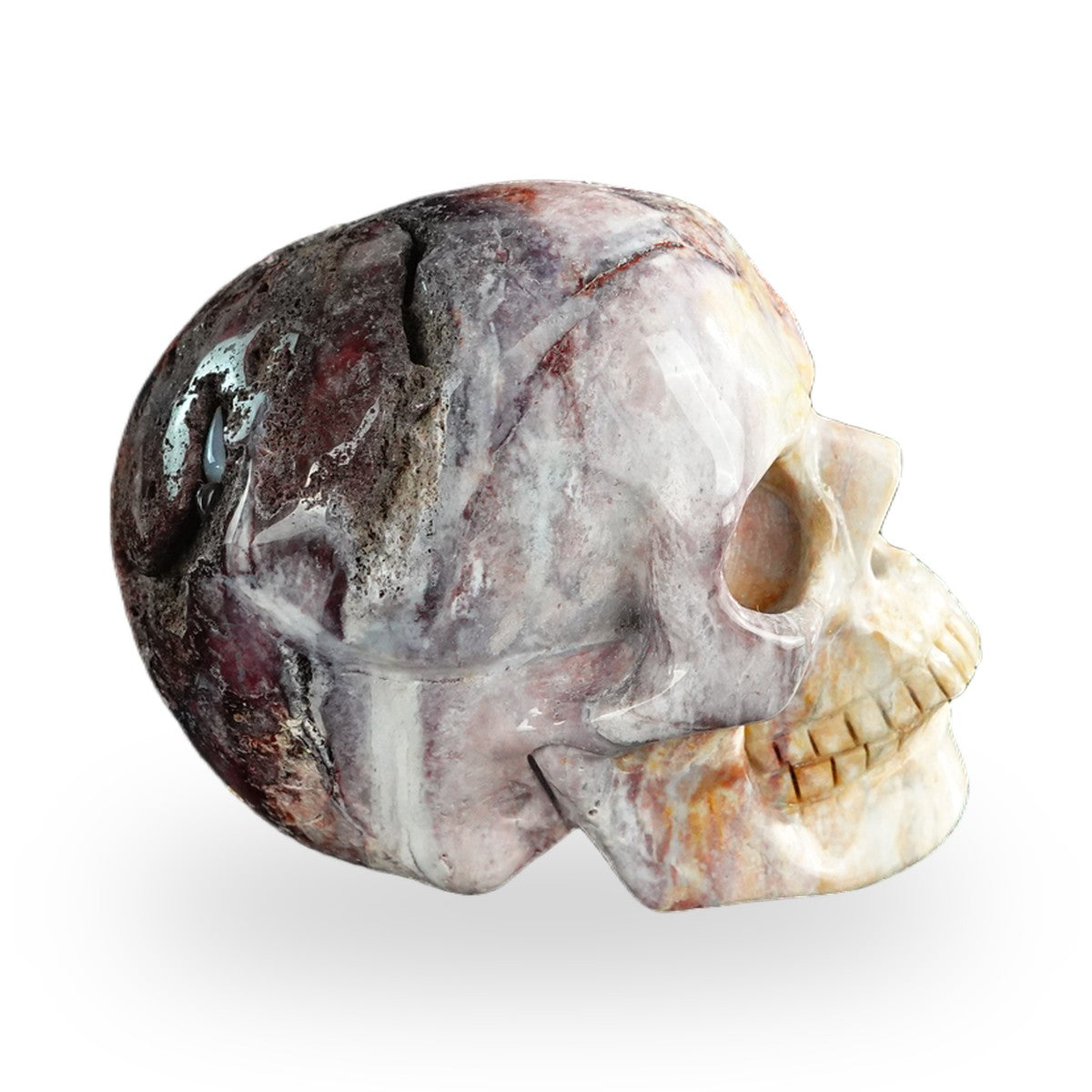 Red Crazy Lace Agate crystal skull 3" SKH30RC05 photo 5