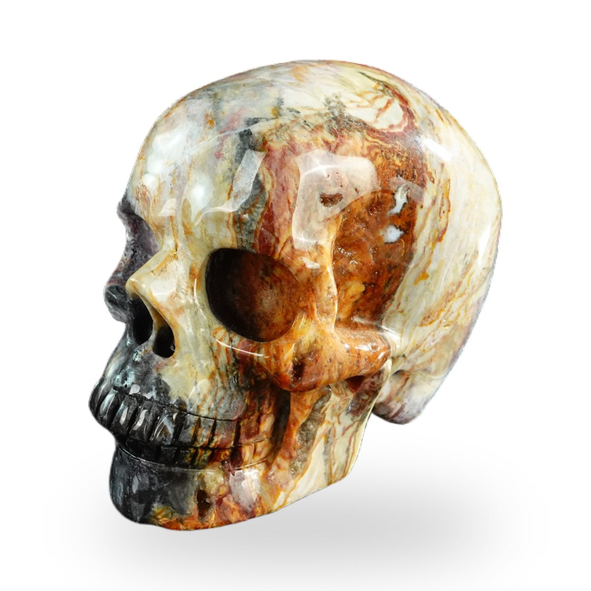 Red Crazy Lace Agate crystal skull 3" SKH30RC06 photo 2