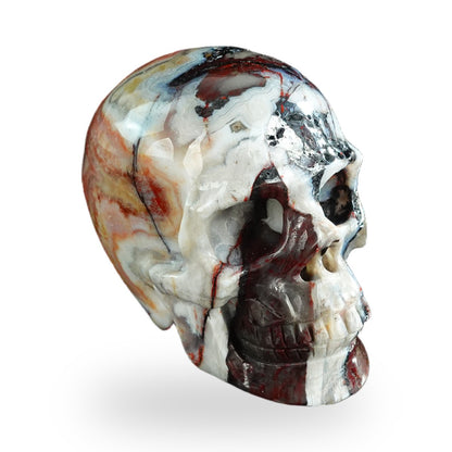 Red Crazy Lace Agate crystal skull 3" SKH30RC09 photo 3