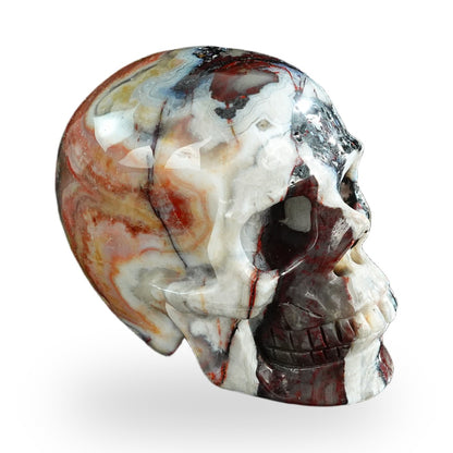 Red Crazy Lace Agate crystal skull 3" SKH30RC09 photo 4