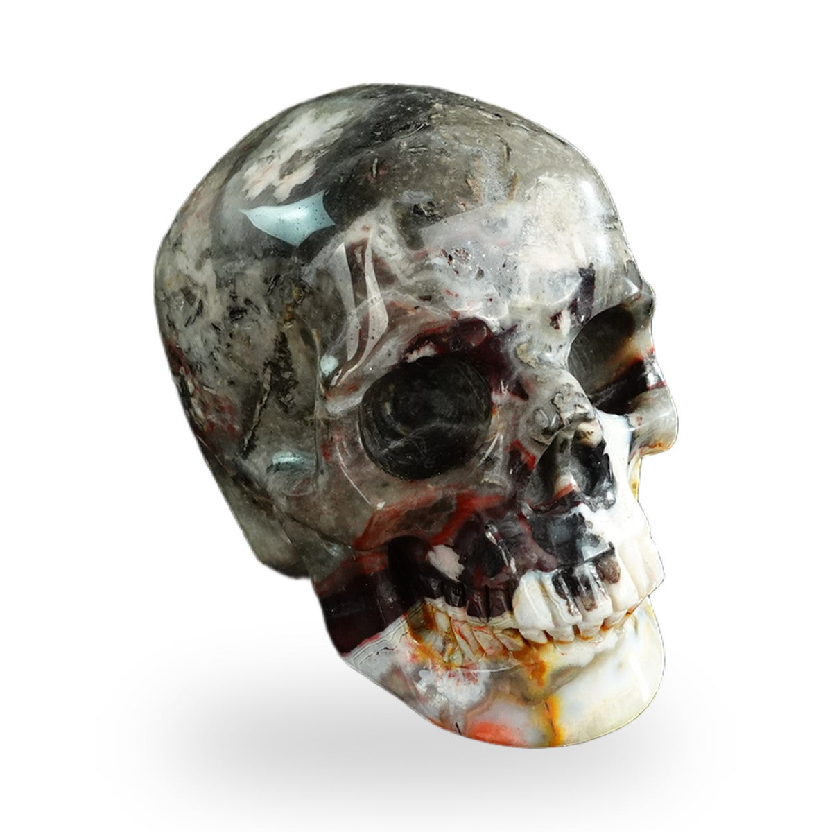 Red Crazy Lace Agate crystal skull 3" SKH30RC10 photo 2