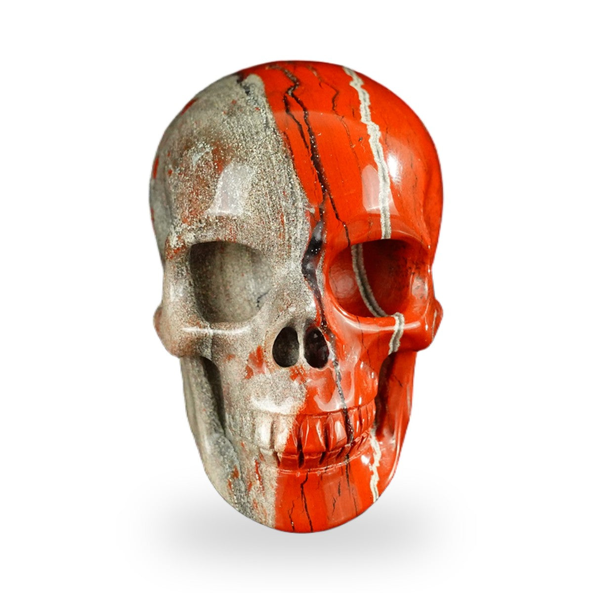 Red Jasper crystal skull 2.2" SKH20RJ01 hand carved gemstone