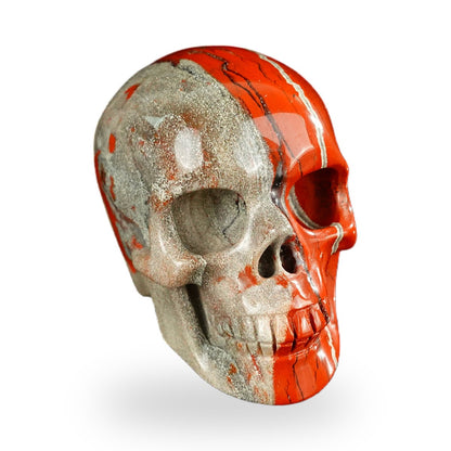Red Jasper crystal skull 2.2" SKH20RJ01 view 2