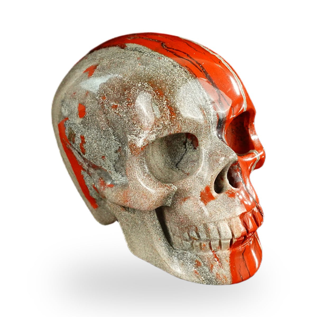 Red Jasper crystal skull 2.2" SKH20RJ01 view 3