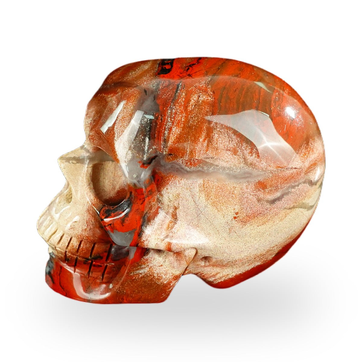 Red Jasper crystal skull 2.2" SKH20RJ04 photo 6
