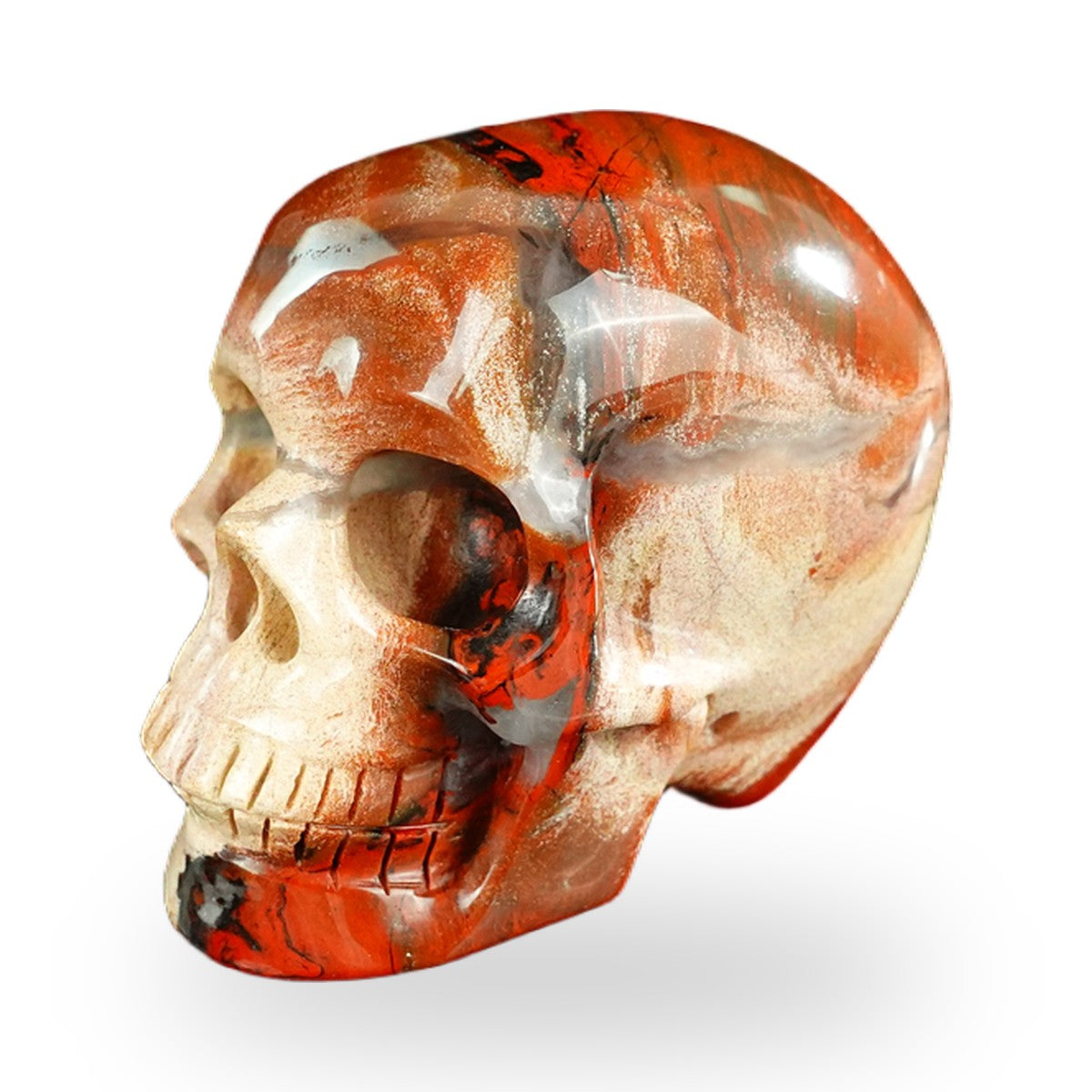 Red Jasper crystal skull 2.2" SKH20RJ04 photo 7