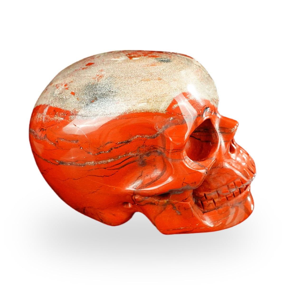 Red Jasper crystal skull 2.2" SKH20RJ05 photo 4