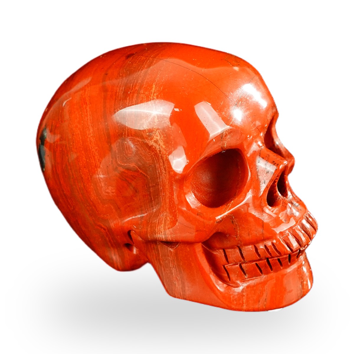 Red Jasper crystal skull 2.2" SKH20RJ06 photo 4
