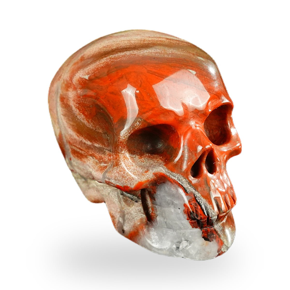 Red Jasper crystal skull 2.2" SKH20RJ07 photo 3