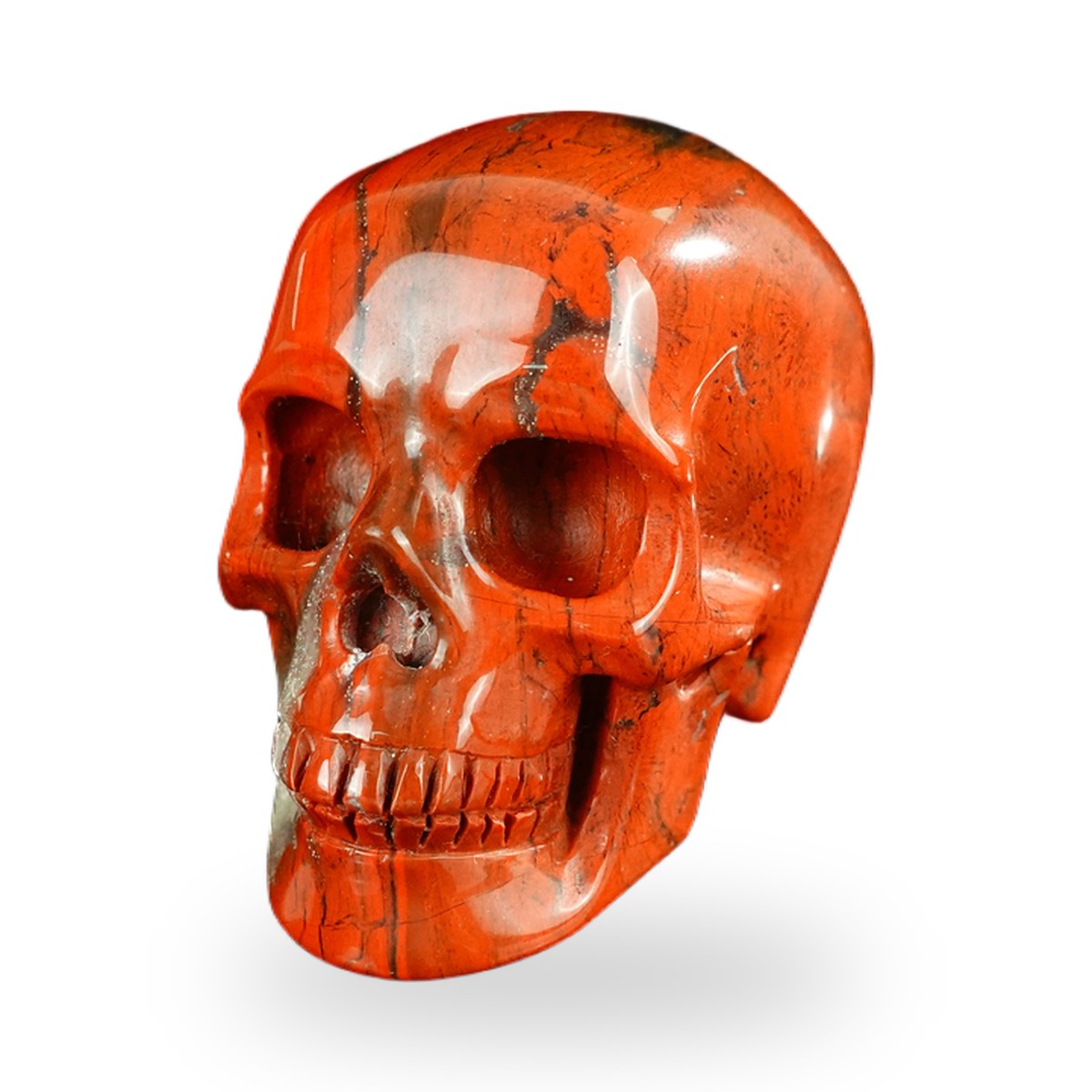 Red Jasper crystal skull 2.2" SKH20RJ08 photo 3