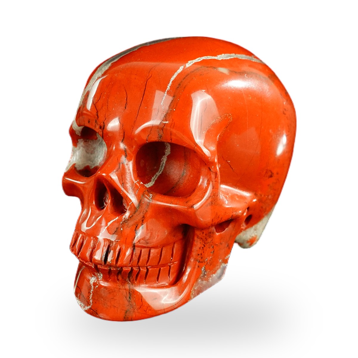 Red Jasper crystal skull 2.2" SKH20RJ10 photo 8