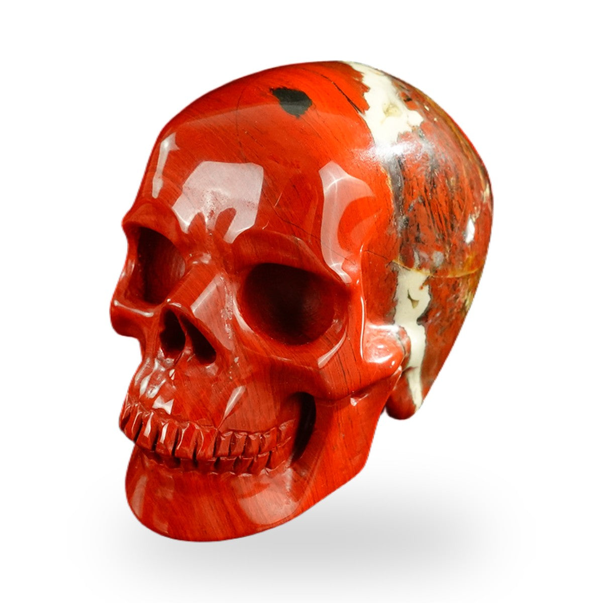 Red Jasper crystal skull 3" SKH30RJ01 view 3