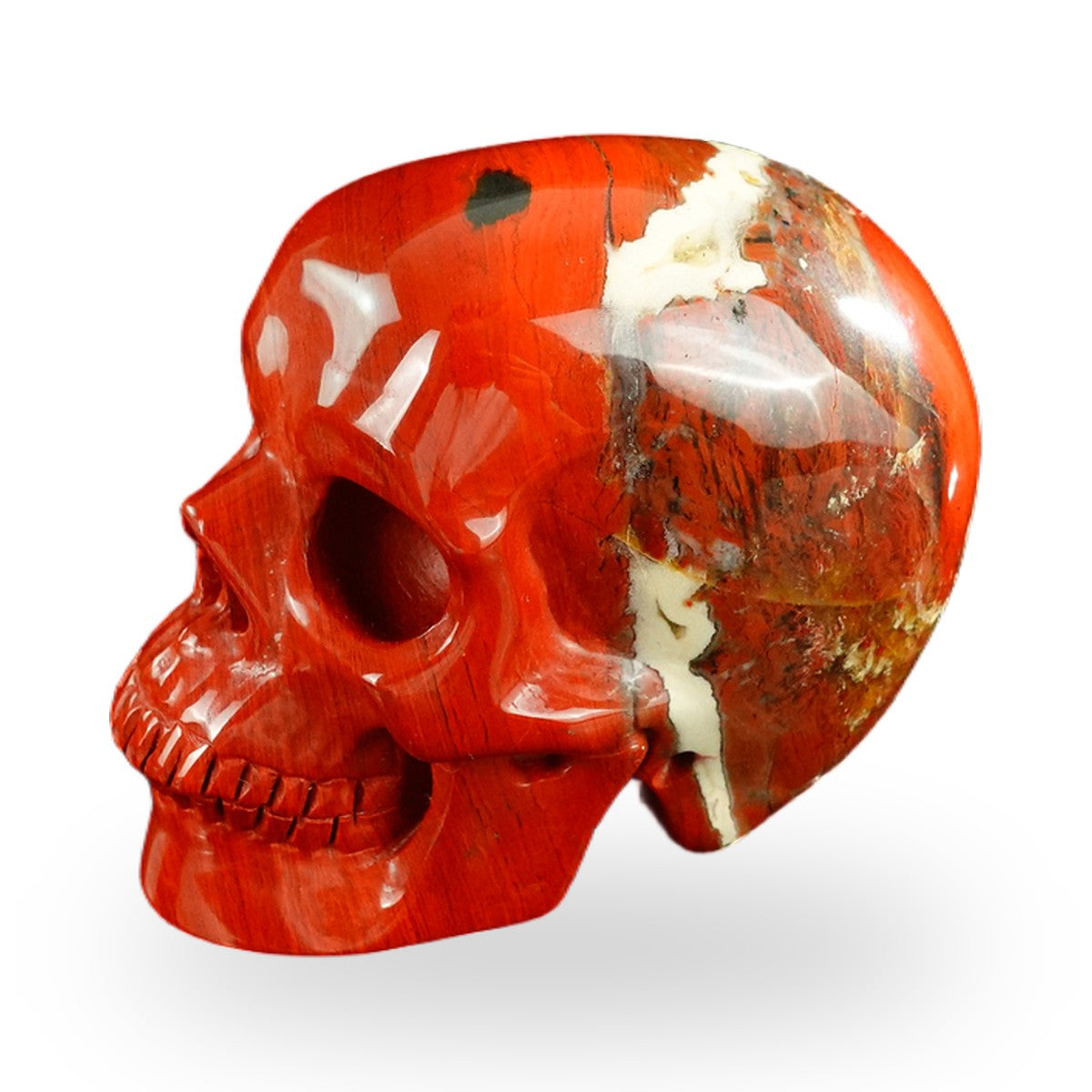 Red Jasper crystal skull 3" SKH30RJ01 view 8