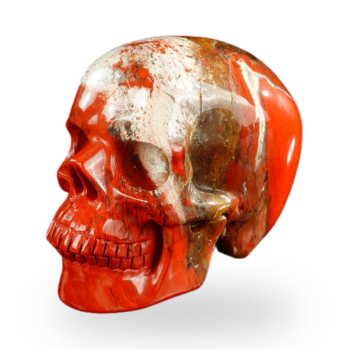 Red Jasper crystal skull 3" SKH30RJ03 photo 2