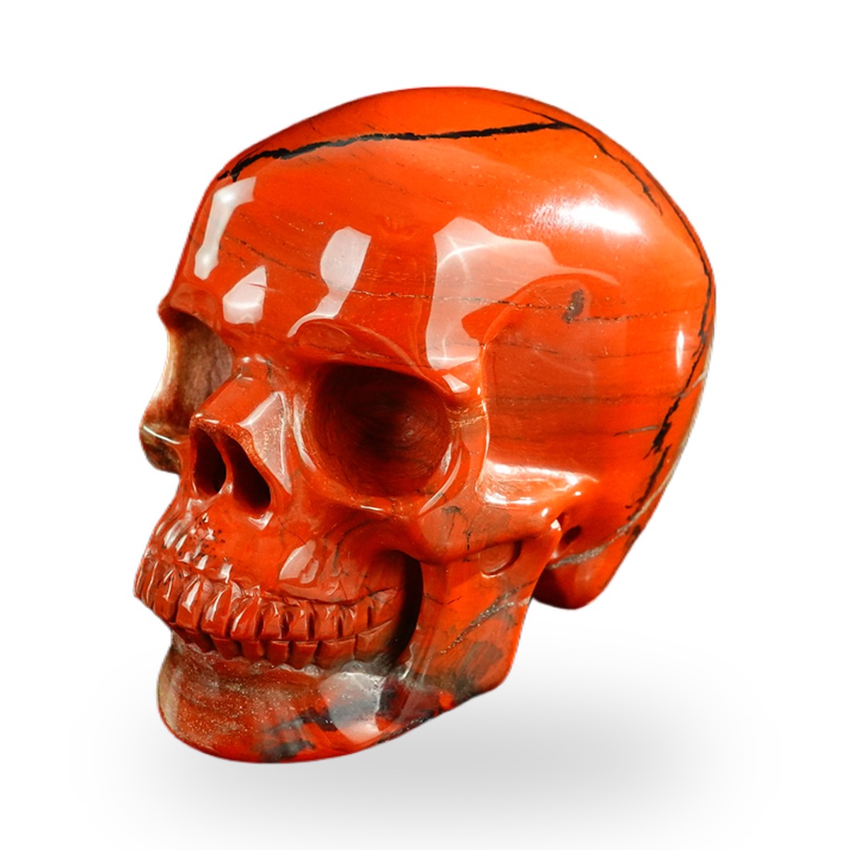 Red Jasper crystal skull 3" SKH30RJ07 photo 2
