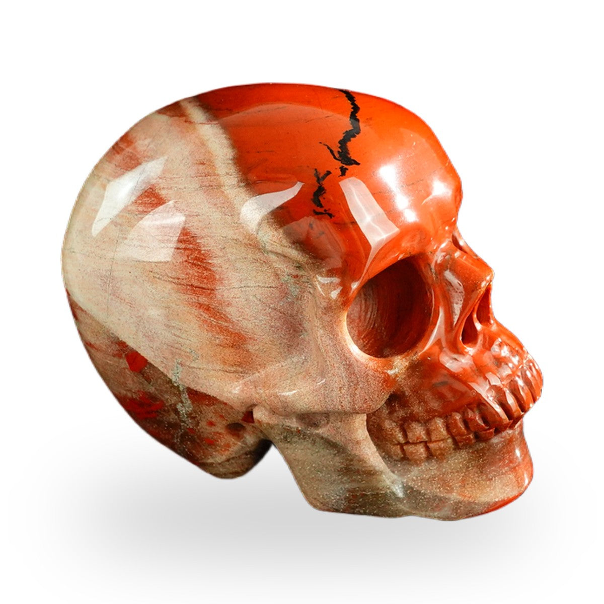 Red Jasper crystal skull 3" SKH30RJ07 photo 6