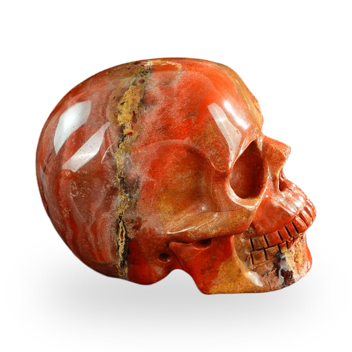 Red Jasper crystal skull 3" SKH30RJ08 photo 7