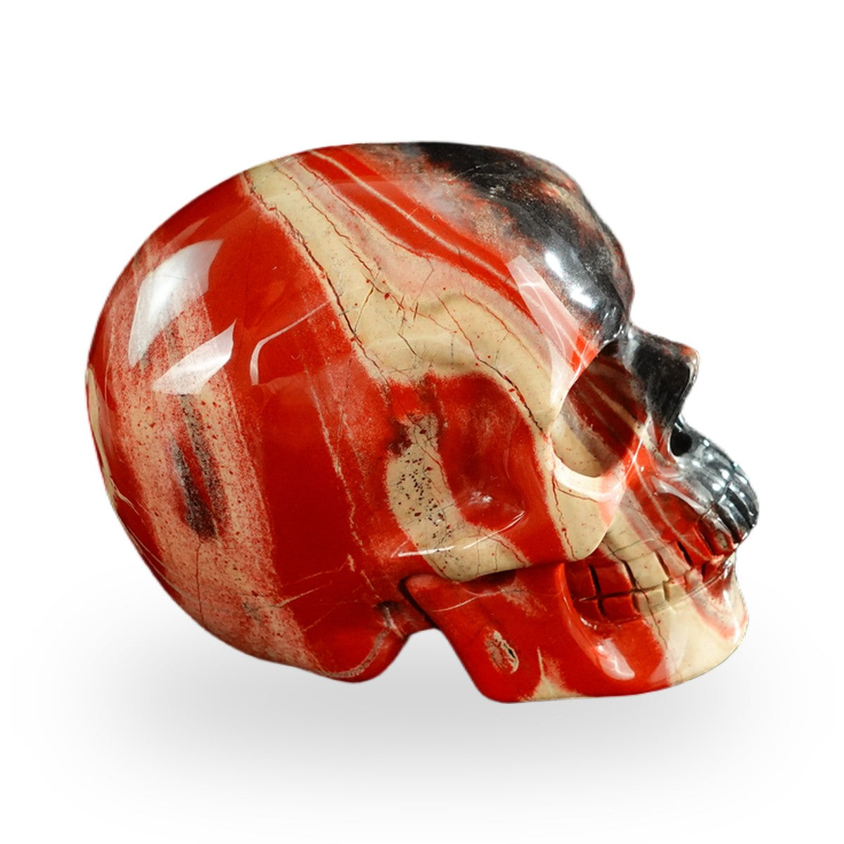 Red Jasper crystal skull 3" SKH30RJ09 photo 5