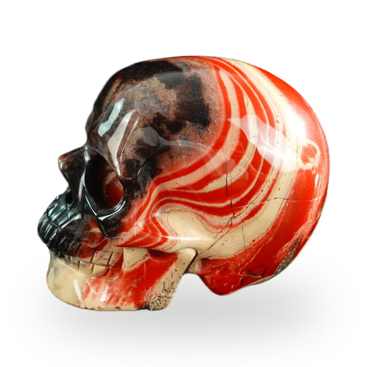 Red Jasper crystal skull 3" SKH30RJ09 photo 6