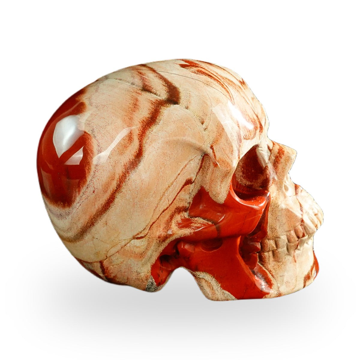 Red Jasper crystal skull 3" SKH30RJ10 photo 5