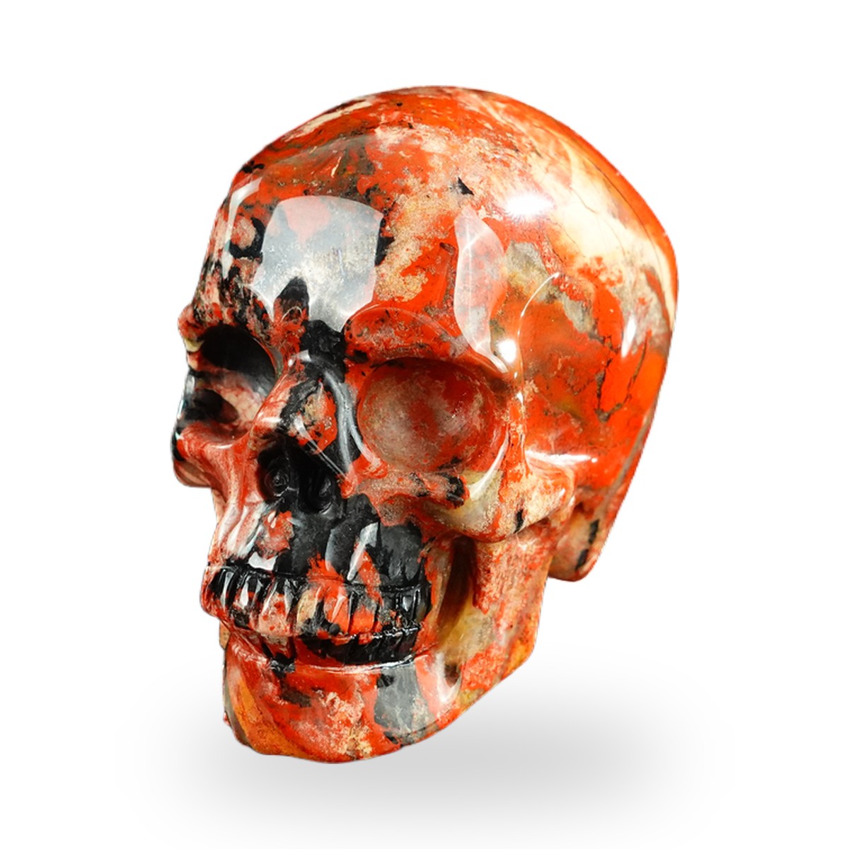 Red Jasper crystal skull 3" SKH30RJ11 photo 2
