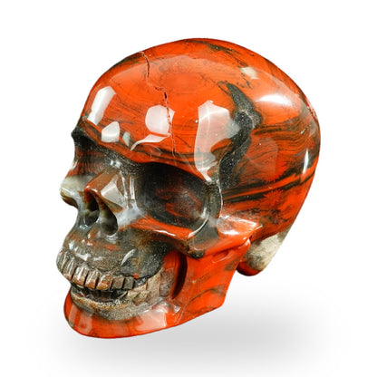 Red Jasper crystal skull 4.5" SKH45RJ01 view 6