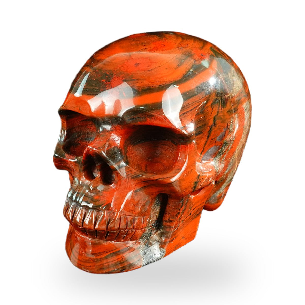 Red Jasper crystal skull 4.5" SKH45RJ02 photo 6