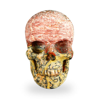 Red Leopard Skin Jasper crystal skull 2.2" SKH20LS03 photo 1