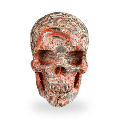 Red Leopard Skin Jasper crystal skull 2.2" SKH20LS05 photo 1
