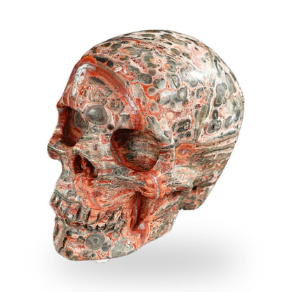 Red Leopard Skin Jasper crystal skull 2.2" SKH20LS05 photo 6