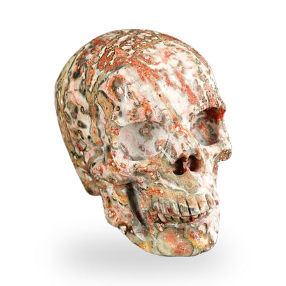 Red Leopard Skin Jasper crystal skull 2.2" SKH20LS06 photo 2