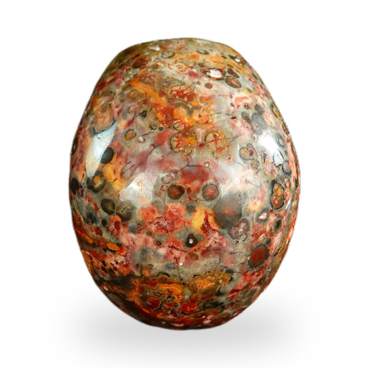 Red Leopard Skin Jasper crystal skull 2.2" SKH20LS07 photo 4