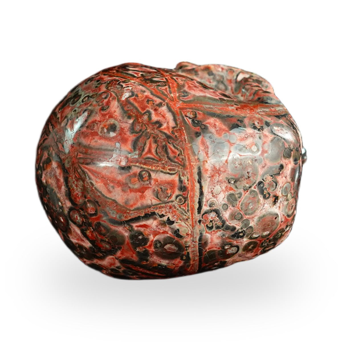Red Leopard Skin Jasper crystal skull 2.2" SKH20LS10 photo 8