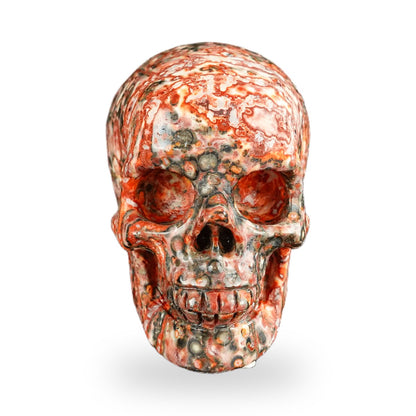 Red Leopard Skin Jasper crystal skull 2.2" SKH20LS12 photo 1