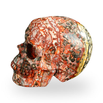 Red Leopard Skin Jasper crystal skull 2.2" SKH20LS12 photo 6