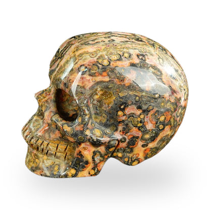Red Leopard Skin Jasper crystal skull 2.2" SKH20LS13 photo 7