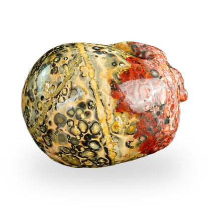 Red Leopard Skin Jasper crystal skull 2.2" SKH20LS15 photo 8