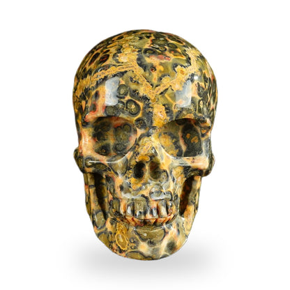 Red Leopard Skin Jasper crystal skull 2.2" SKH20LS16 photo 1