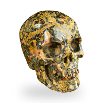 Red Leopard Skin Jasper crystal skull 2.2" SKH20LS16 photo 2